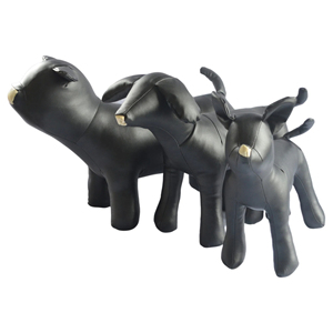Perchas de Cuero PU Ecológicas, Resistentes a la Decoloración, Cómodas, <span class=keywords><strong>para</strong></span> Exhibición de Ropa de Mascotas, Tallas S/M/L - Product Image 2