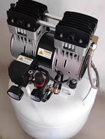 Compresseur d'air dentaire professionnel silencieux et portable sans huile 2HP 50L, pompe à piston 8 bars, moteur monophasé refroidi par air