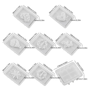 Caratte tự làm dẫn ánh sáng Hộp bê tông khuôn tinh thể nhựa thạch cao xi măng hình chữ nhật rỗng hộp quà Tặng lưu trữ Silicone khuôn - Product Image 6