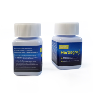 Herbagra Organic Herbal Supplement Natural Ginseng Maca Capsules 20 <b>pills</b> per <b>bottle</b> - Product Image 4