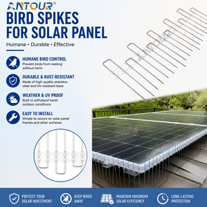 NUEVO Acero inoxidable negro 201 304 316 Solar Guard Lite Panel solar ajustable Anti Bird Spikes - Product Image 1