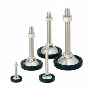 Pie de nivelación de la serie AUTOCFT con accesorio de almohadilla de goma antideslizante, adaptador de 8 piezas - Product Image 1