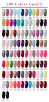 Kit de vernis gel UV Soak-Off OEM 290 couleurs IBdgel non toxique certifié CE, volume 15 ml, poids 1 kg