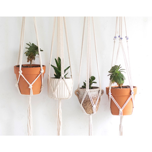 Panier de <span class=keywords><strong>jardinière</strong></span> <span class=keywords><strong>en</strong></span> Offre Spéciale ensemble suspendu support de Pot de fleur d'intérieur tenture murale cintres de plantes <span class=keywords><strong>en</strong></span> <span class=keywords><strong>macramé</strong></span> - Product Image 5