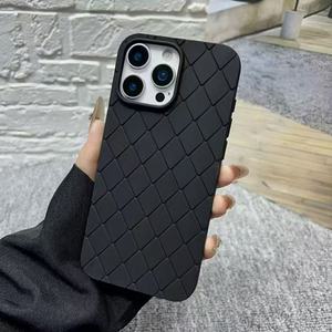 Baili nhà máy <span class=keywords><strong>2025</strong></span> Bán buôn giá rẻ Dệt Kim Cương Phong Cách Kinh Doanh Non-Slip màu TPU điện thoại di động bìa cho iPhone 8 XS Max 12 16 - Product Image 6