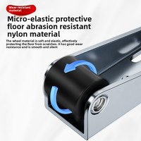 Roulettes inférieures pour portes coulissantes en acier, roues en acier laminé à froid, pour portes en bois, design moderne et minimaliste, support de levage anti-affaissement