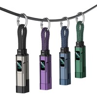 Nuevo Cable de Carga 4 en 1 con Llavero, Ecológico, de Nailon, USB-C a USB-A, Carga Rápida de 65W para iOS y Android, 4 Colores
