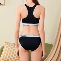 En Gros Ensemble Soutien-Gorge et Culotte 2 Pièces Respirant pour Femme, Débardeur sans Couture, Sous-Vêtements de Sport Féminins