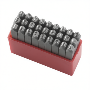 Juego de punzones de letras Fervi HRC 58-60, herramientas de marcado de acero para estampado de metal - Product Image 2