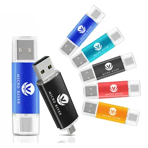 USB Stick Typ C 256GB 128GB 64GB 32GB 16GB 8GB 3.0 USB Flash Drive Loại C Bộ nhớ Gậy bút ổ đĩa bán buôn USB Stick với logo
