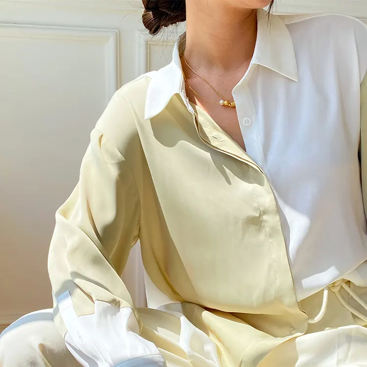 Camisa feminina estampa escritório, blusa feminina manga comprida botões casual elegante slim