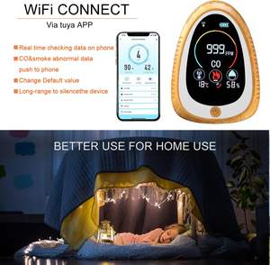 מחיר המפעל 5 ב 1 wifi טוויה גז גלאי פחמן חד חמצני גלאי אזעקת עשן - Product Image 3