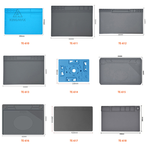 Alfombrilla de silicona resistente a altas temperaturas, alfombrilla para estación de trabajo de reparación de teléfonos móviles con aislamiento térmico magnético antiestático - Product Image 3