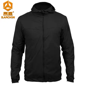 Sarcon Hoodie memancing lengan panjang, baju memancing lengan panjang cepat kering, Hoodie memancing pelindung matahari, pakaian memancing kustom sublimasi