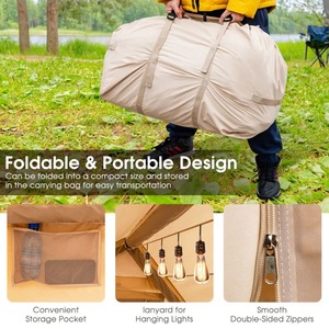 En gros Portable Oxford <span class=keywords><strong>Camping</strong></span> En Plein Air Ensemble Complet Équipement Étanche À La Pluie Épaissie Auvent Tente Gonflable Air Tente Pendant La Nuit - Product Image 4