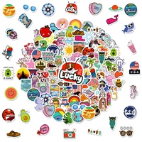 100 pièces autocollants de téléphone, autocollant mignon en vinyle, étanche pour ordinateurs portables, bouteilles d'eau, bagages, voitures, cadeau pour faveurs et décoration