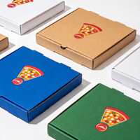 Boîtes à pizza personnalisées avec logo, emballages pour pizzeria, boîtes à pizza avec logo, boîtes alimentaires en carton ondulé recyclable