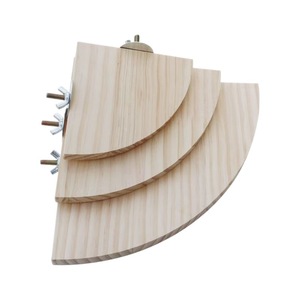 Perchoir semi-circulaire en bois massif pour perroquet moine, meuble pour animaux de compagnie, 10x10, 13x13, 17x17 - Product Image 5