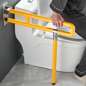 Barres d'appui pour salle de bain en acier inoxydable antidérapantes, capacité de charge de 600 kg, pour personnes âgées et handicapées, support accessible pour douche et toilettes - Product Image 4