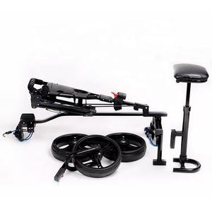 รถเข็นอลูมิเนียมแบบใหม่ MATRIX A021-A 3 ล้อ แบบเข็นและลาก พร้อมเบรกเท้า ราคาโรงงาน พับได้ พร้อมที่นั่งสำหรับกอล์ฟ - Product Image 4