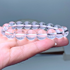 Chất Lượng Cao Tinh Thể Màu Trắng Đá Tự Nhiên Vòng Đeo Tay Tinh Thể Tay Duy Nhất Chuỗi Rõ Ràng Thạch Anh Vòng Đeo Tay Quyến Rũ Cho Đồ Trang Sức Phụ Nữ - Product Image 4