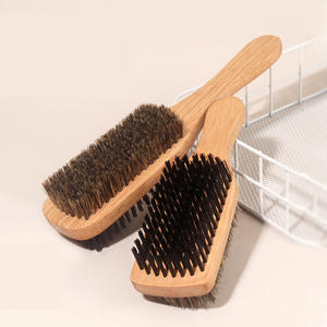BLISSLIFE Nouvelle brosse à <span class=keywords><strong>cheveux</strong></span> en bambou, brosse à barbe multifonctionnelle en poils de sanglier pour le coiffage et le soin de la barbe masculine, brosse de nettoyage multifonctionnelle - Product Image 1