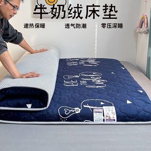 Colchón de lana de leche, colchoneta plegable acolchada y cálida, para uso doméstico, permeable al aire, antideslizante, ropa de cama suave - Product Image 3