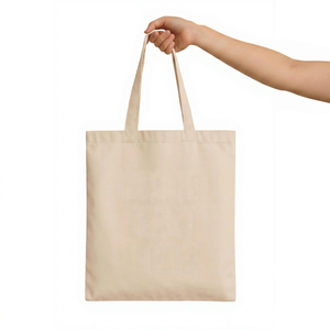 Sac de transport en toile de coton |   Sac en toile de coton avec logo personnalisé |   Sac de courses réutilisable écologique, robuste et grande capacité - Product Image 1