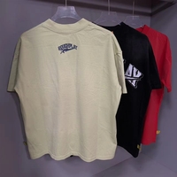 T-shirt d'été oversize en maille de haute qualité, imprimé lettres vintage avec strass, style décontracté et tendance, à manches courtes