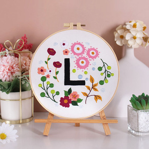 Kit de bordado completo de pasatiempo <span class=keywords><strong>para</strong></span> adultos, punto de cruz DIY hecho a mano con flor, regalo de amor <span class=keywords><strong>para</strong></span> decoración del hogar - Product Image 6