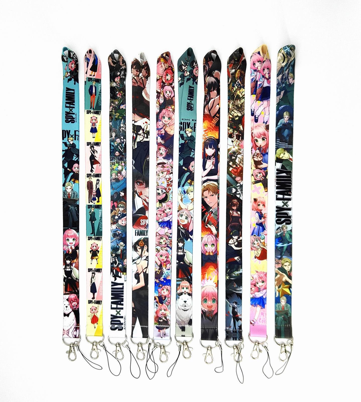 Phone Accessories Lanyard Lovely Cartoon Spy Lanyards Wholesale High Quality Printing Neck Strap Family Lanyard Custom Logo