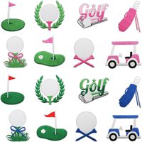 Patchs brodés personnalisés pour le golf, adaptés aux vestes, aux manches courtes, aux sacs à dos, aux vestes, aux vêtements, décoration DIY