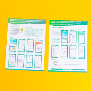 Großhandel benutzer definierte doppelseitige glänzende Flyer Free Design Offset Papier Werbung Bill Impression Werbe karton Papier - Product Image 2