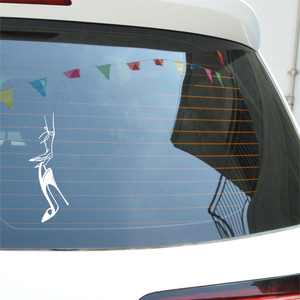 Foreign trade car reflective film PVC material engraving car body and door <b>cover</b> cartoon funny personalized car <b>window</b> stickers - Product Image 4
