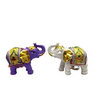 Statue d'éléphant porte-bonheur Feng Shui, statues d'éléphants thaïlandais en résine, figurines pour la décoration de la maison