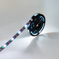 Kit de bande lumineuse LED RGB 5050 5V USB avec télécommande, flexible, rétroéclairage TV, 5m, IP65, décorations de vacances colorées