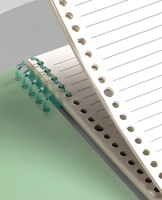 Carnet à spirale détachable A5, 60 feuilles, couverture en PP, personnalisable, pour étudiants, journal scolaire, feuilles mobiles