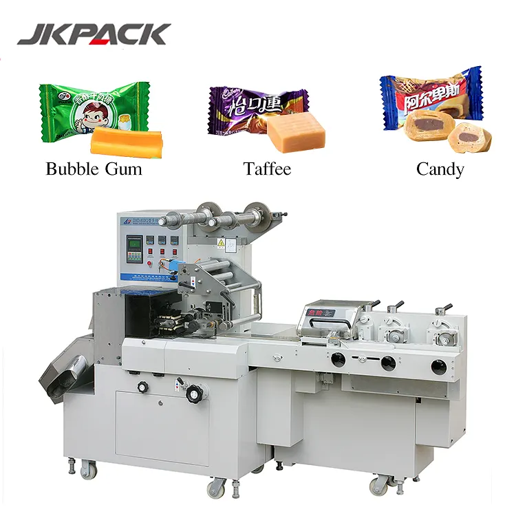 JK-580 otomatik bisküvi çikolata akış paketi makinesi