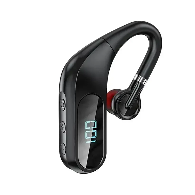 KJ10 5.0 Wireless Earbuds Digital Display TWS Earphone for 5.0 IPX7 Waterproof 18 Hours Talking Time Ear Hook Design