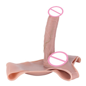 SXXY Manchon pénien creux de grande taille 8,27 pouces, à porter avec une sangle, extension pénienne pour homme, en silicone souple et sûr pour le corps, jouet pour adulte - Product Image 2