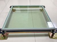 Plancher d'accès surélevé en verre transparent Majet 600x600mm pour scène de piste de danse