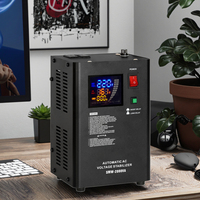KEBO 2000VA Régulateur automatique monophasé de tension alternative Affichage LED complet Servomoteur Type SMW Stabilisateur mural