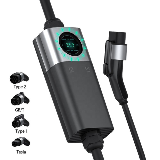 Reasonable Price Ev Charger Type2 7kw 32a Gbt Type1 11kw 22kw J1772 AC Fast Electric Car Level 2 Portable Ev Charging Station