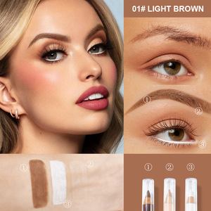 Juego de lápices 3 en 1 a prueba de agua para cejas, delineador de ojos y corrector, herramienta de maquillaje duradera para contorno, ideal para salones de belleza - Product Image 5
