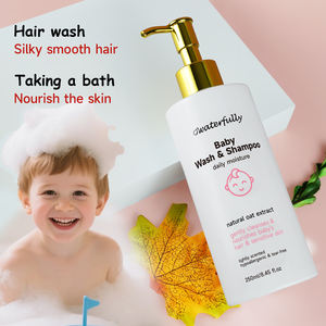 Shampooing et Gel Douche 2-en-1 Marque Blanche Sans Larmes Hypoallergénique Doux pour Usage Quotidien Sans Savon avec Avoine - Product Image 1