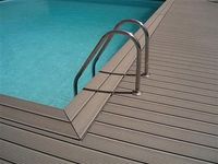 Plancher extérieur en bois de jardin de terrasse en WPC de haute qualité pour la décoration commerciale