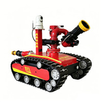Robot de lutte contre les incendies multifonctionnel à chenilles, résistant aux hautes températures, robot de détection et d'extinction d'incendies