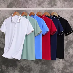 Wholesale High Quality Golf Unisex 85% Chinlon 15% Spandex Oversize Polo T Shirt For Men men's polo shirts