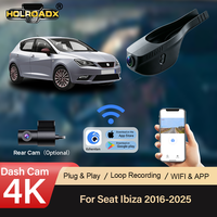 Caméra de tableau de bord double Holroadx 4K UHD avant/arrière pour Cupra Formentor 2021-2024, vision nocturne, plug-and-play, enregistrement en boucle, 1 enregistreur vidéo