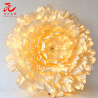 Anpassbare Riesige Chinesische LED-Pfingstrosen-Blumenlaterne Wasserdicht für Hochzeitsdekoration im Freien & Zubehör